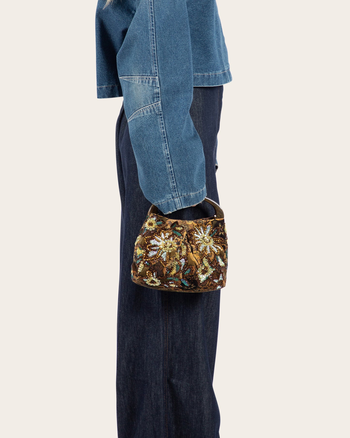 Crisp Embroidered Mini Bag