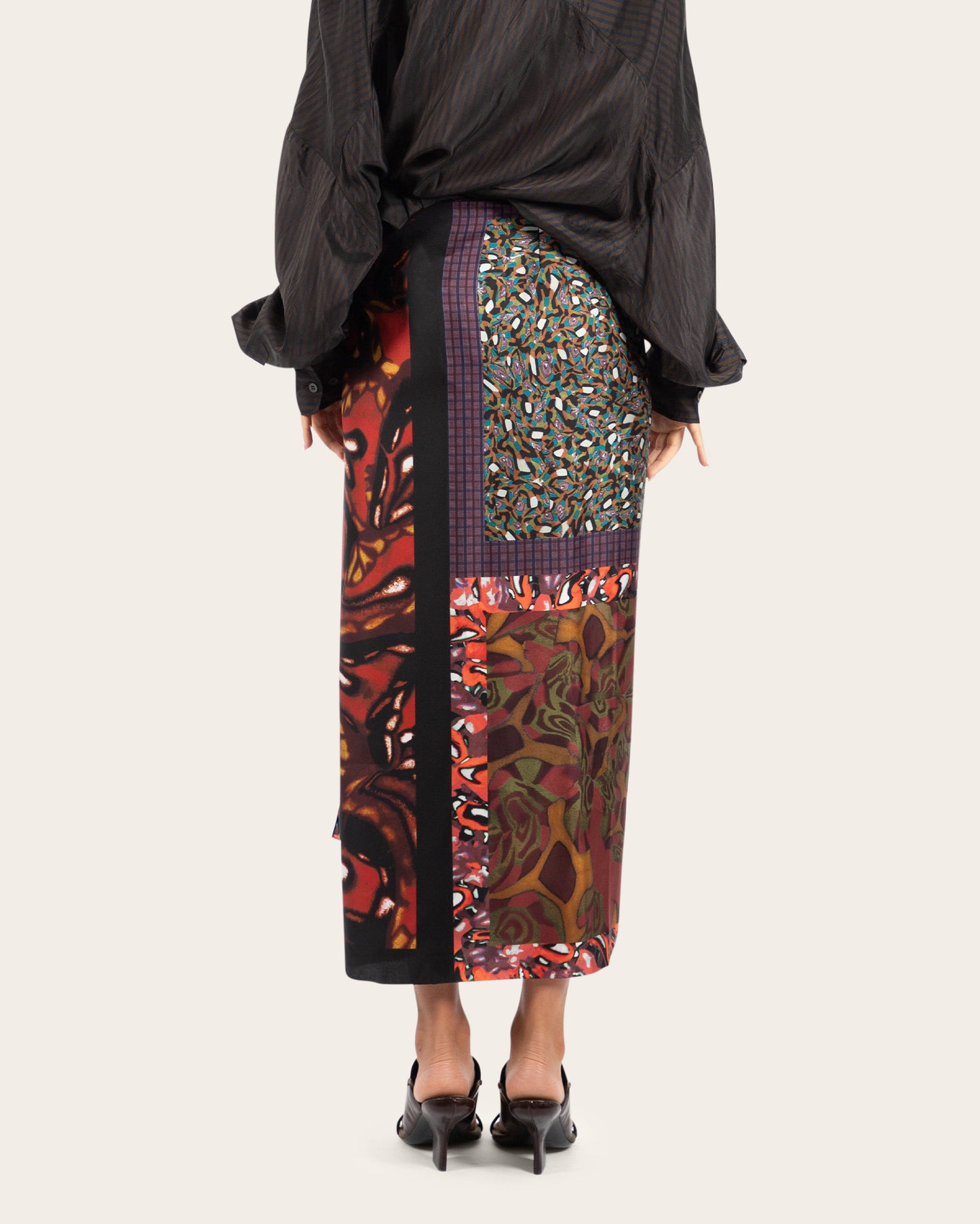 Scarfy Long Skirt