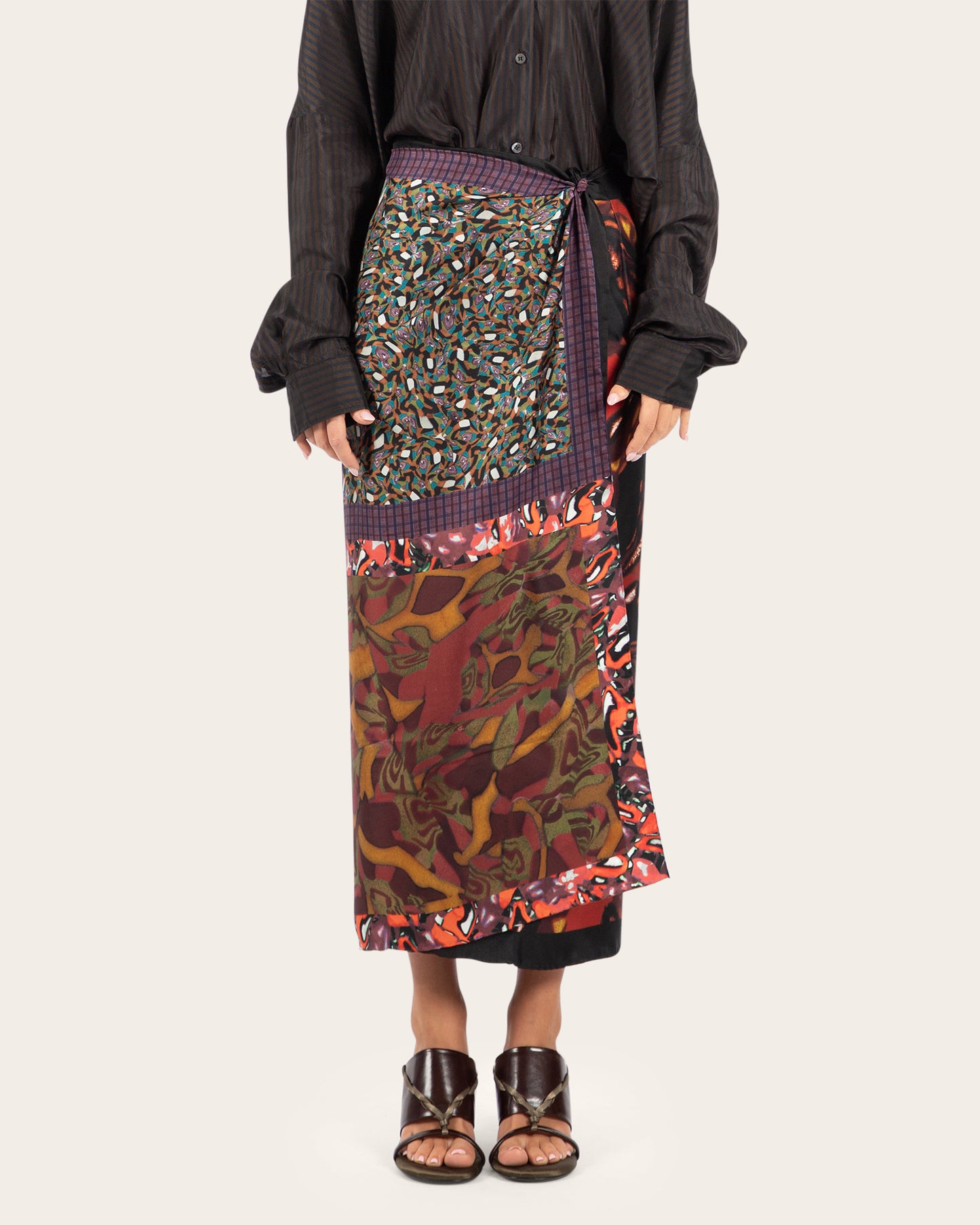 Scarfy Long Skirt