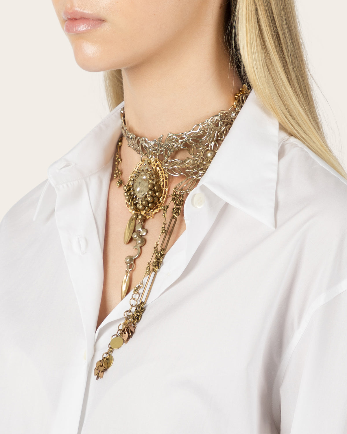 Drop Choker Necklace