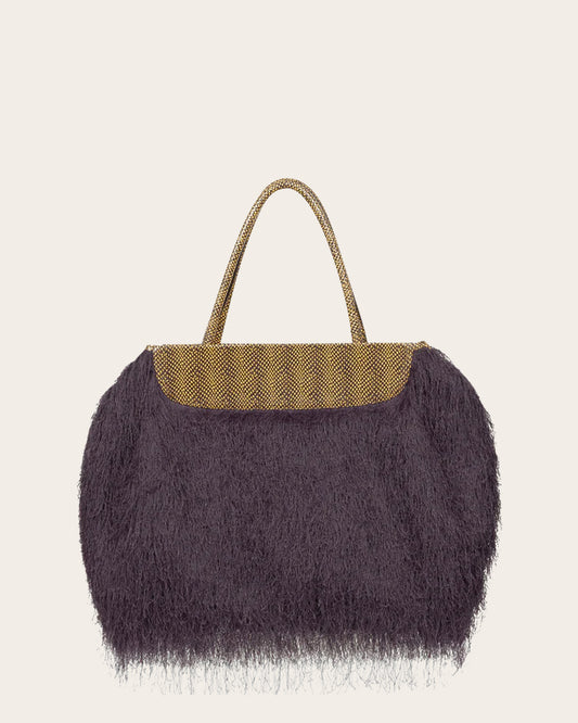 Ruffled Crossbody Clutch