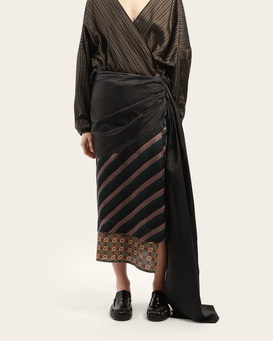 Senice Stripe Skirt