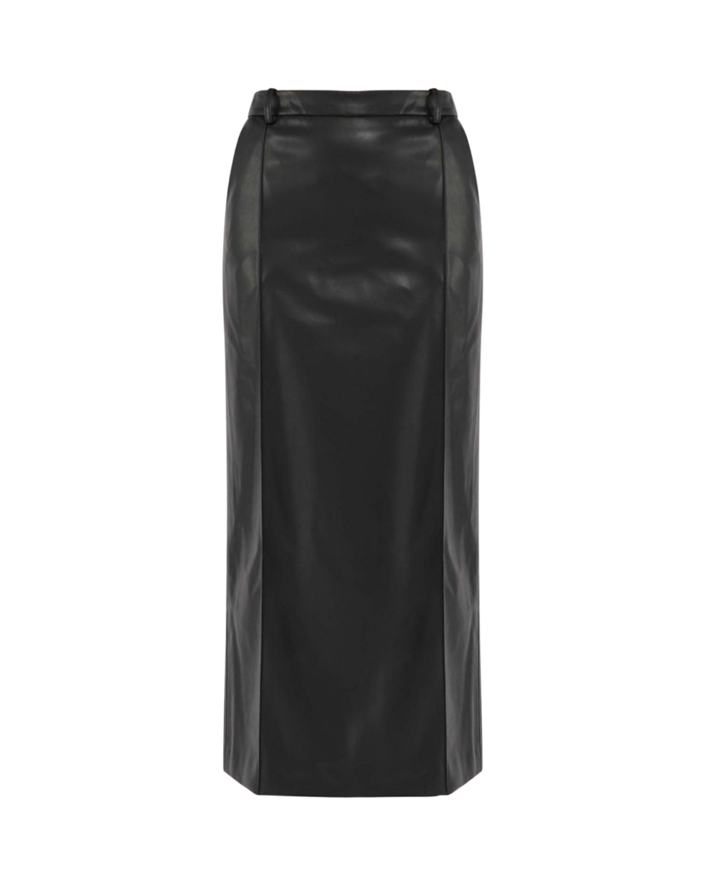 Classico Leather Midi Skirt