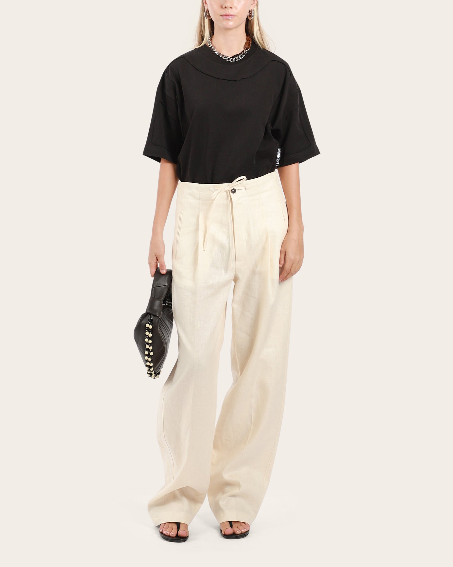 Washed String Trousers