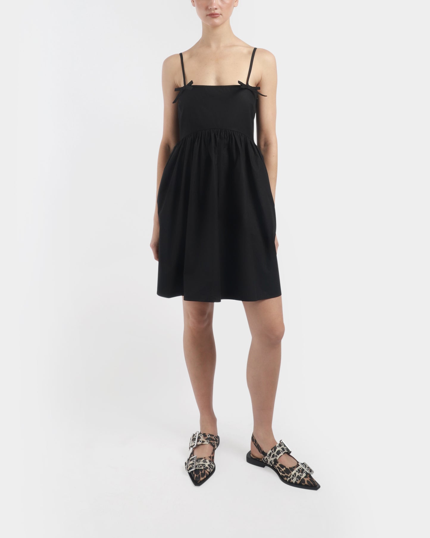 Cotton Poplin Strap Dress