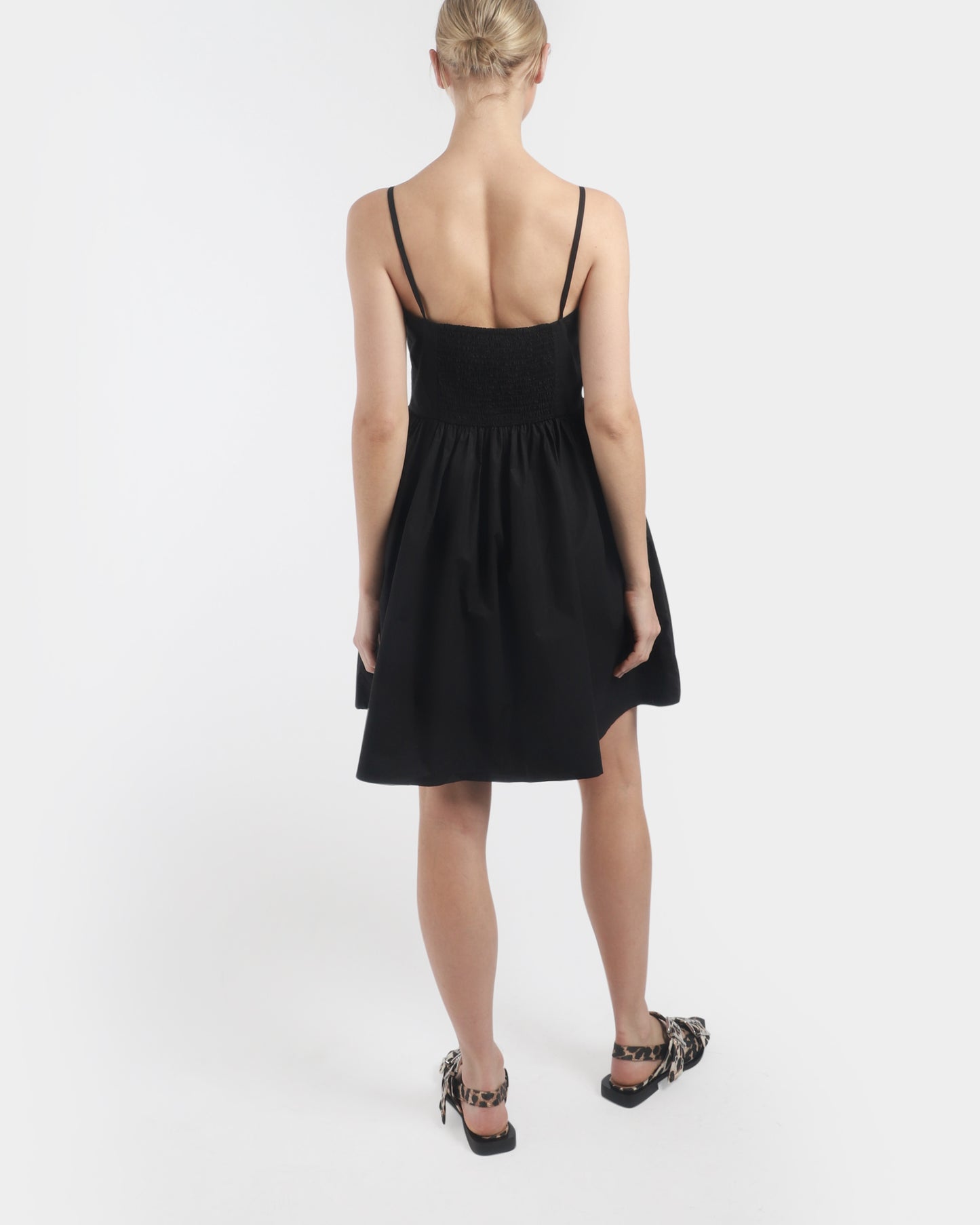 Cotton Poplin Strap Dress