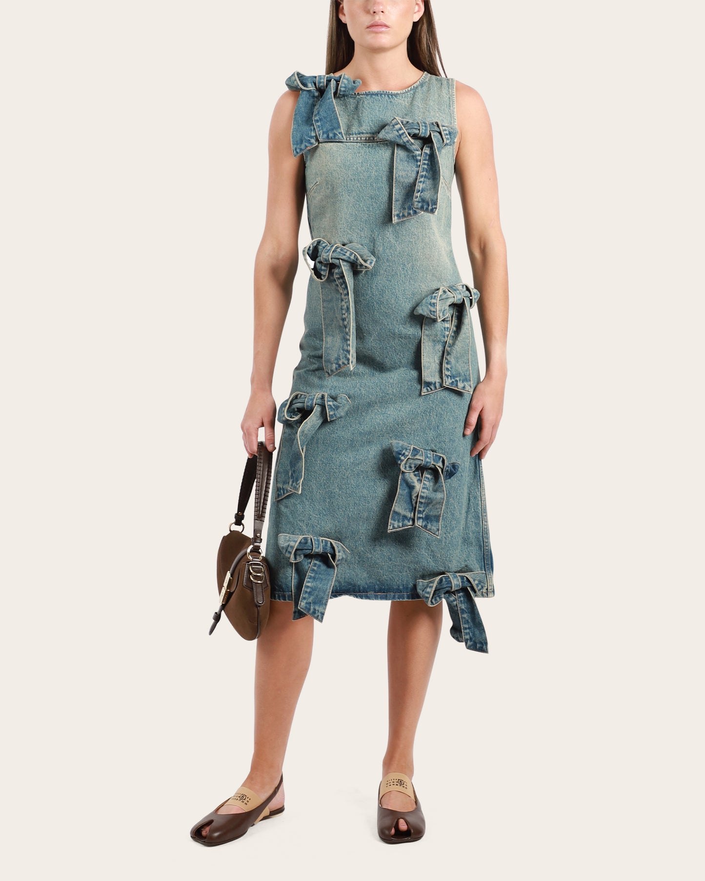 Denim Bow Dress