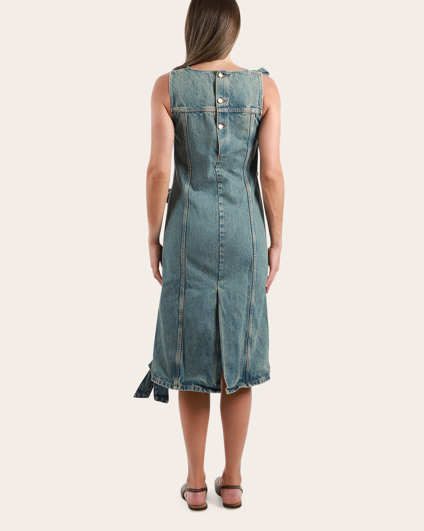Denim Bow Dress
