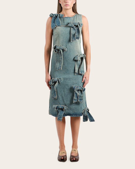 Denim Bow Dress