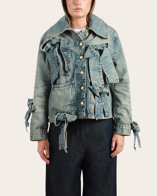 Denim Bow Jacket
