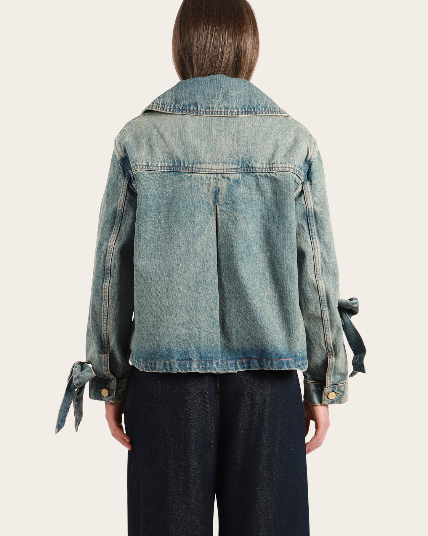 Denim Bow Jacket