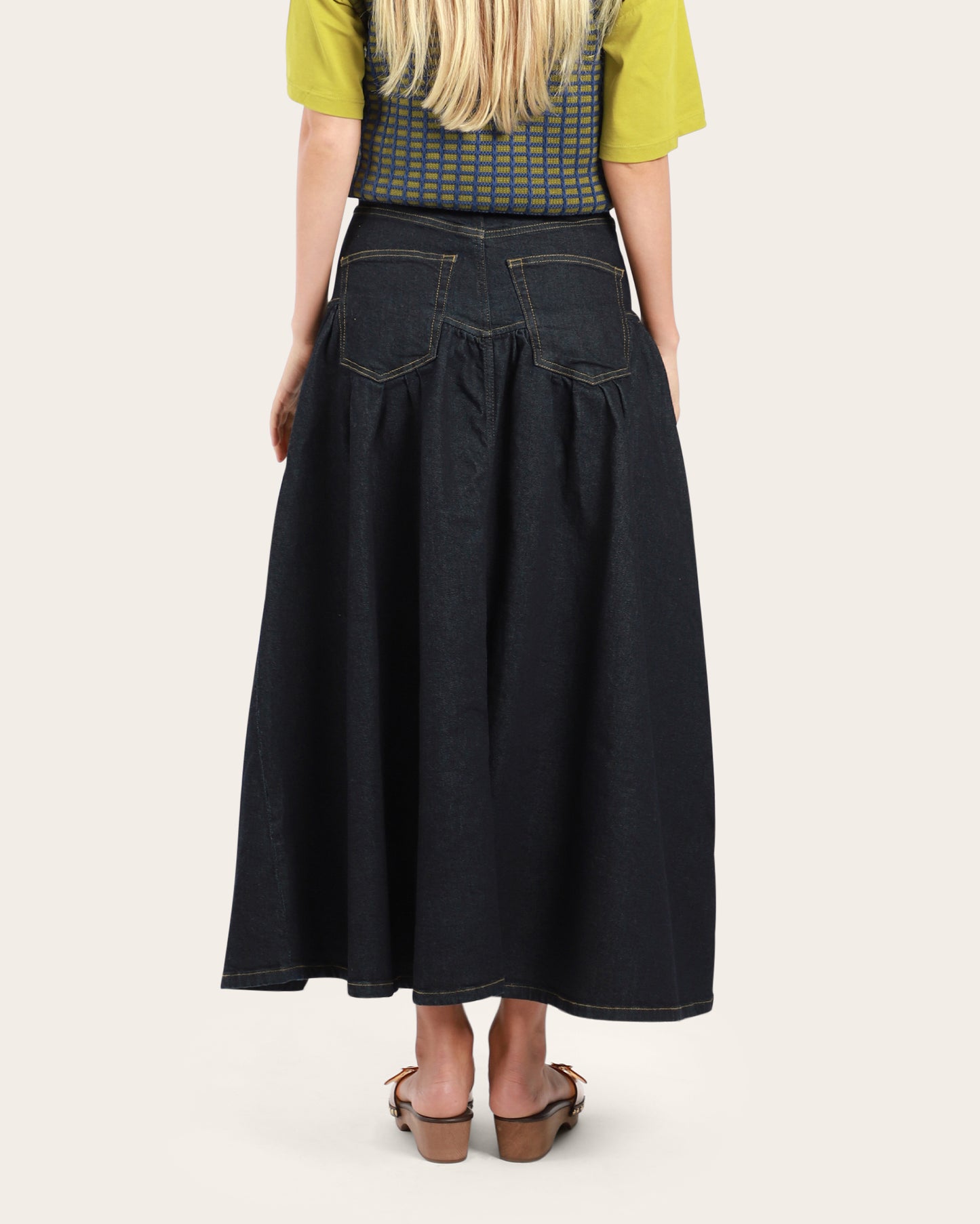 Denim Long Skirt