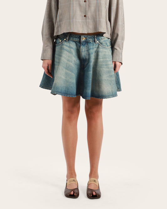 Denim Mini Skirt