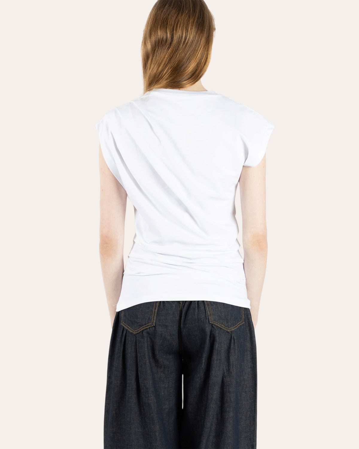 Draped Jersey Top