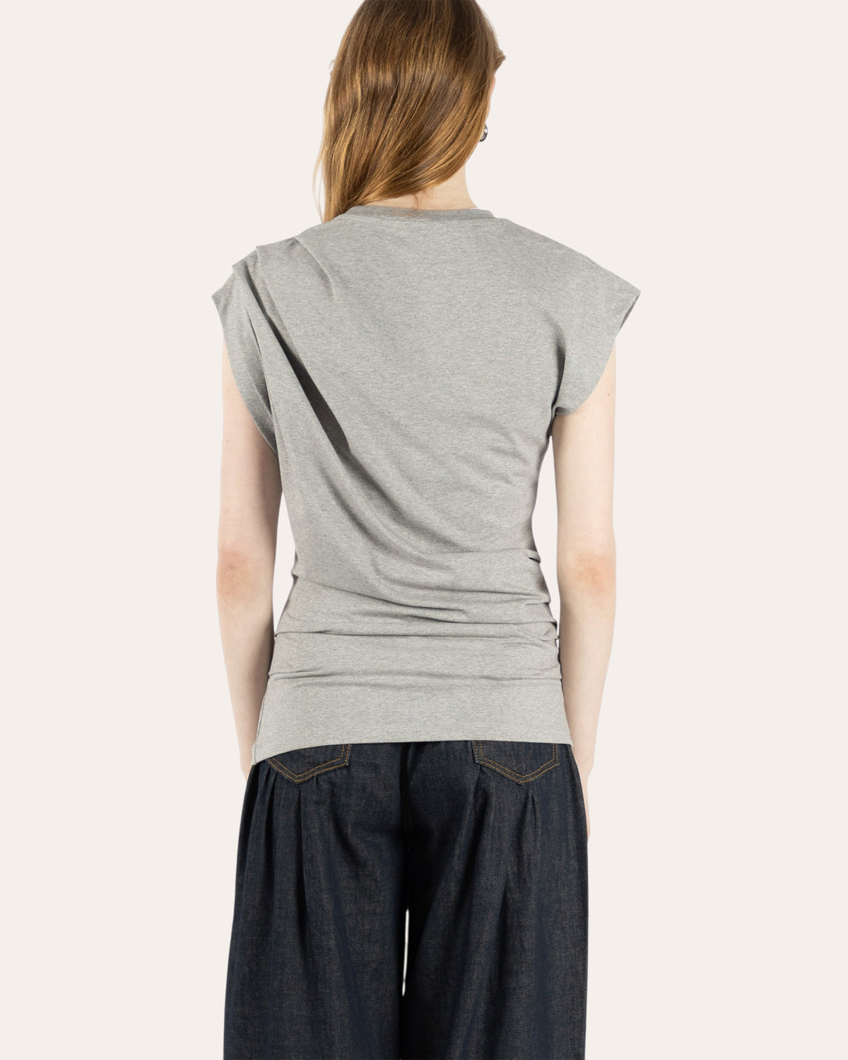 Draped Jersey Top