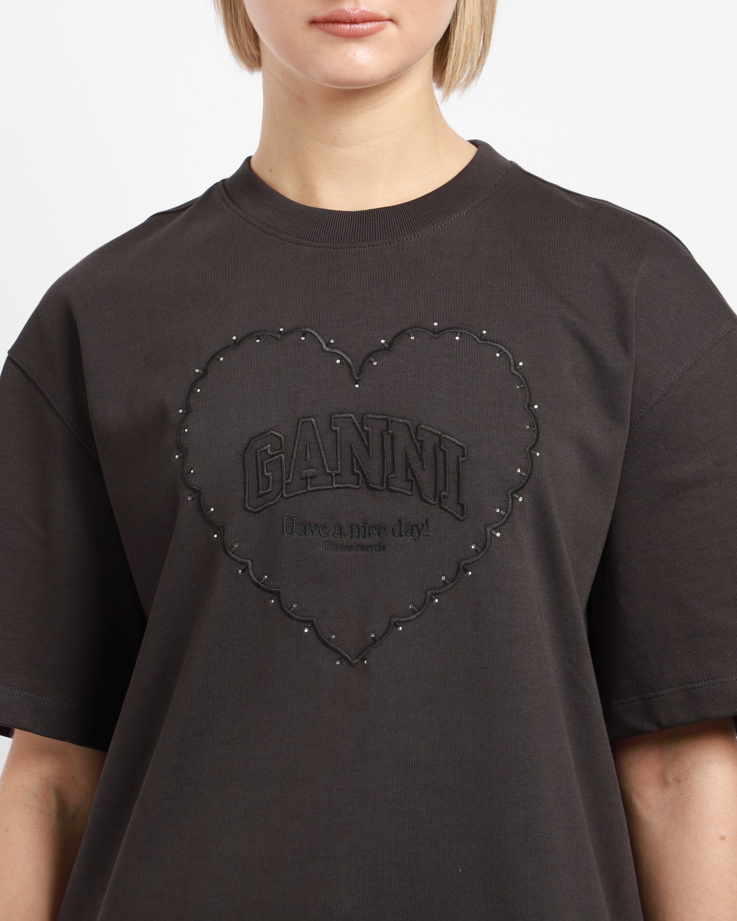 Drop Shoulder Heart T-Shirt