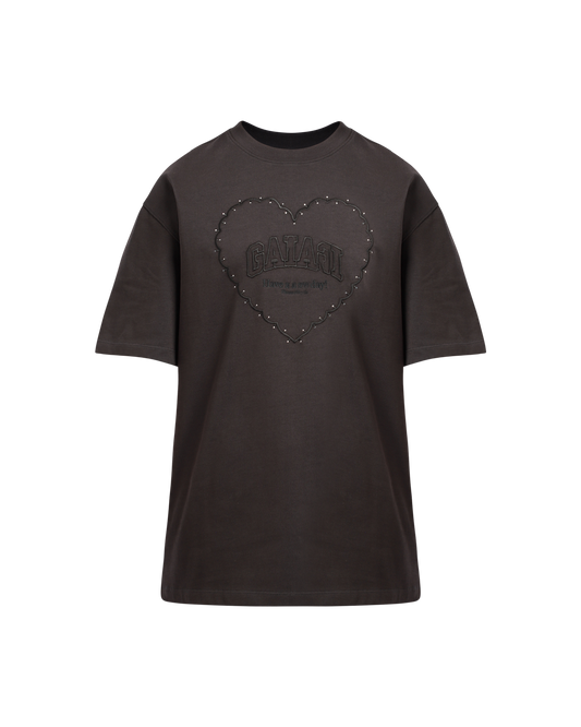 Drop Shoulder Heart T-Shirt