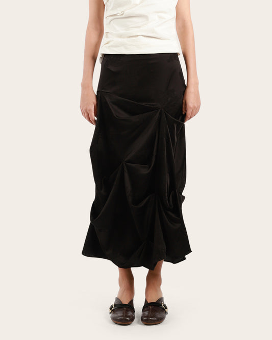 Jacquard Tuck Skirt