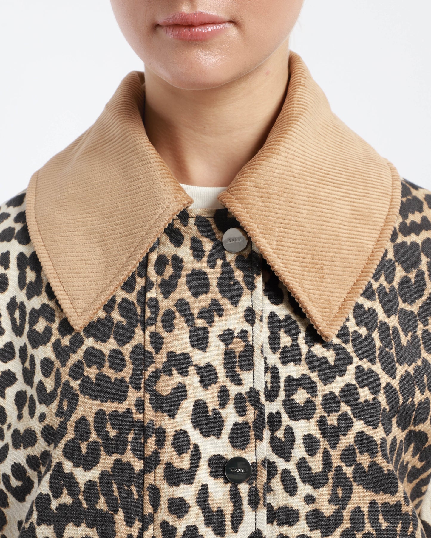 Leopard Canvas Jacket