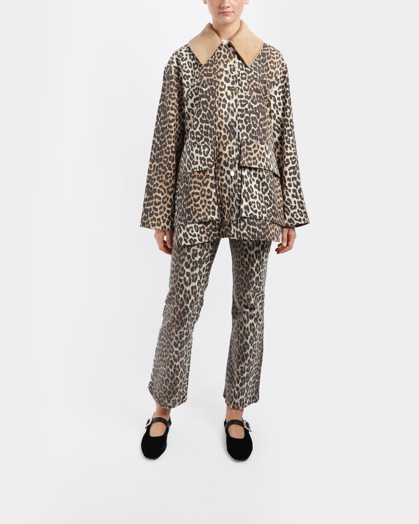 Leopard Canvas Jacket