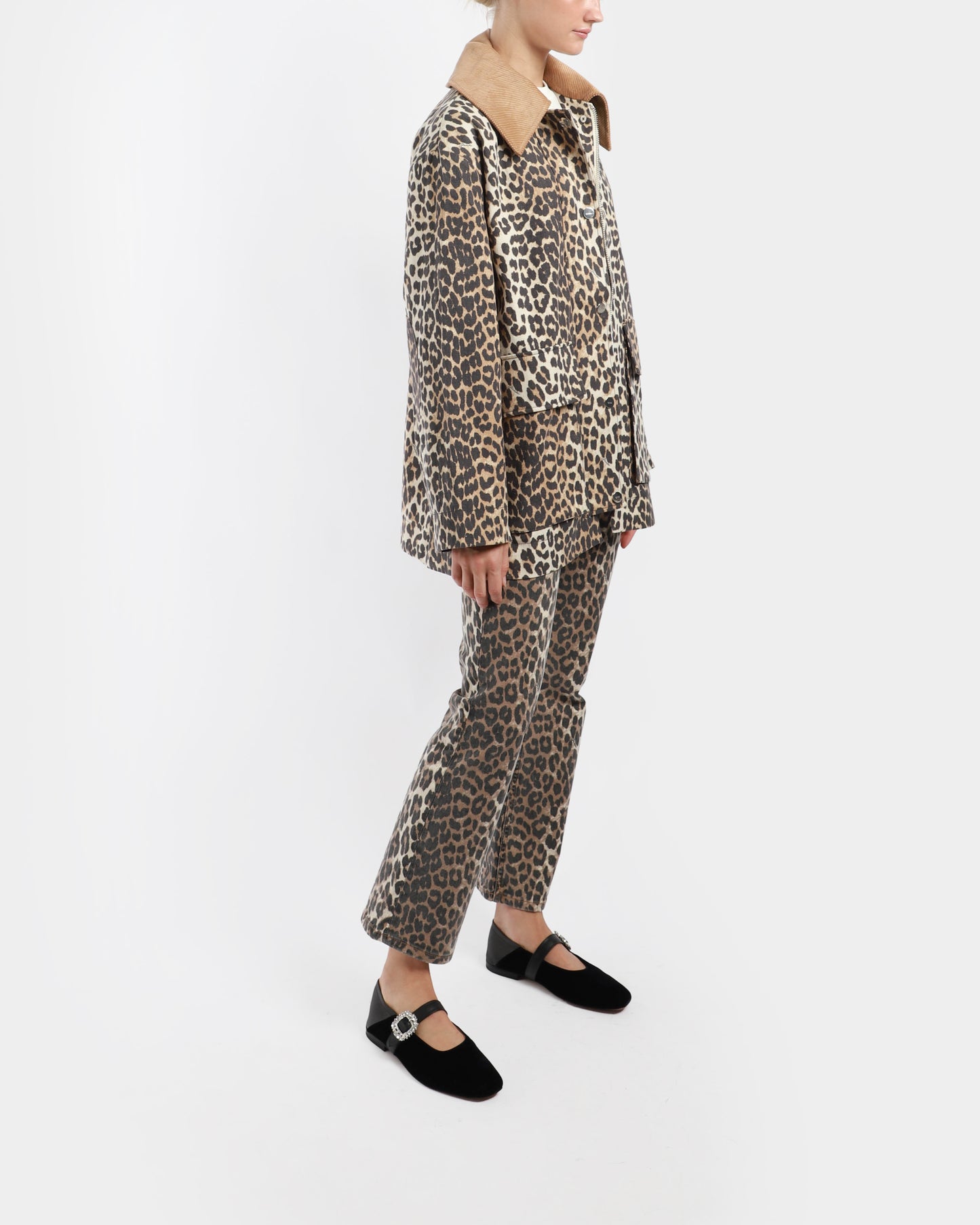 Leopard Canvas Jacket