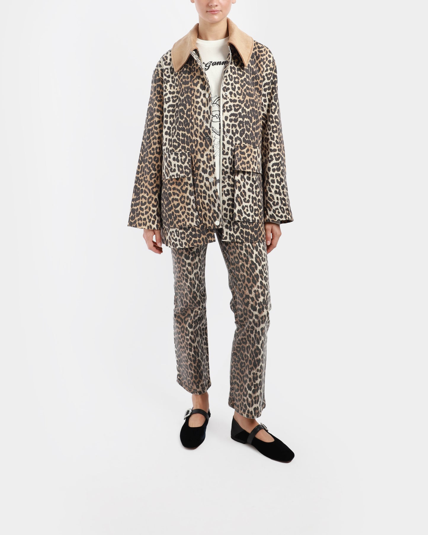 Leopard Canvas Jacket