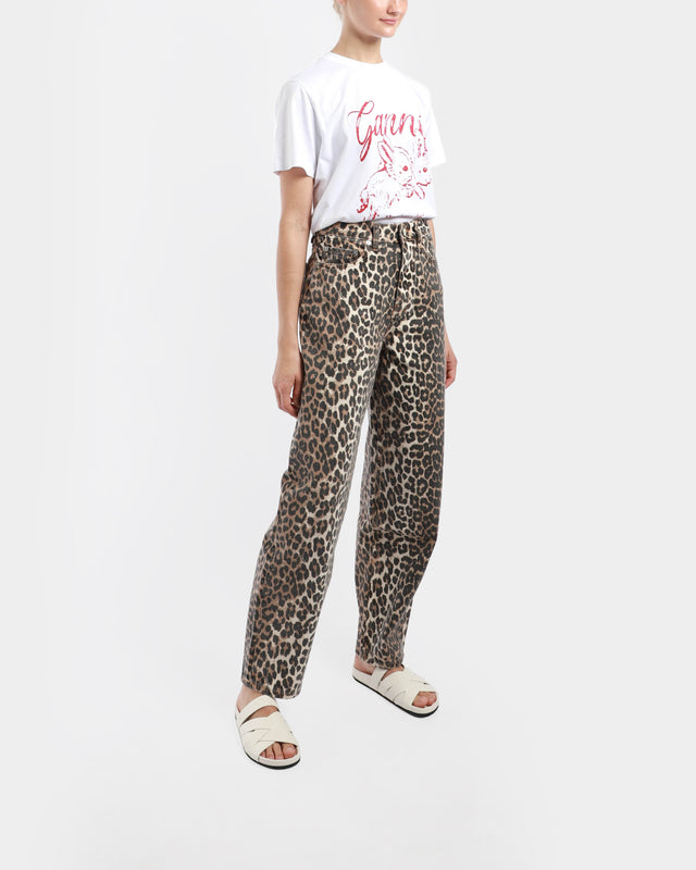 Leopard Stary Jeans