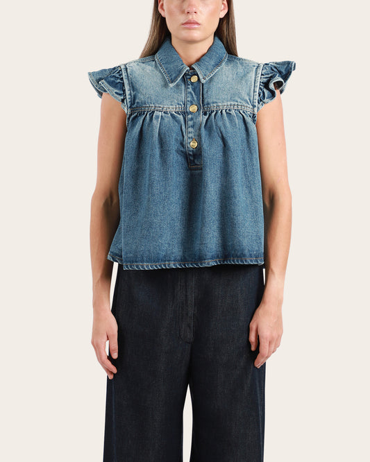 Light Denim Top