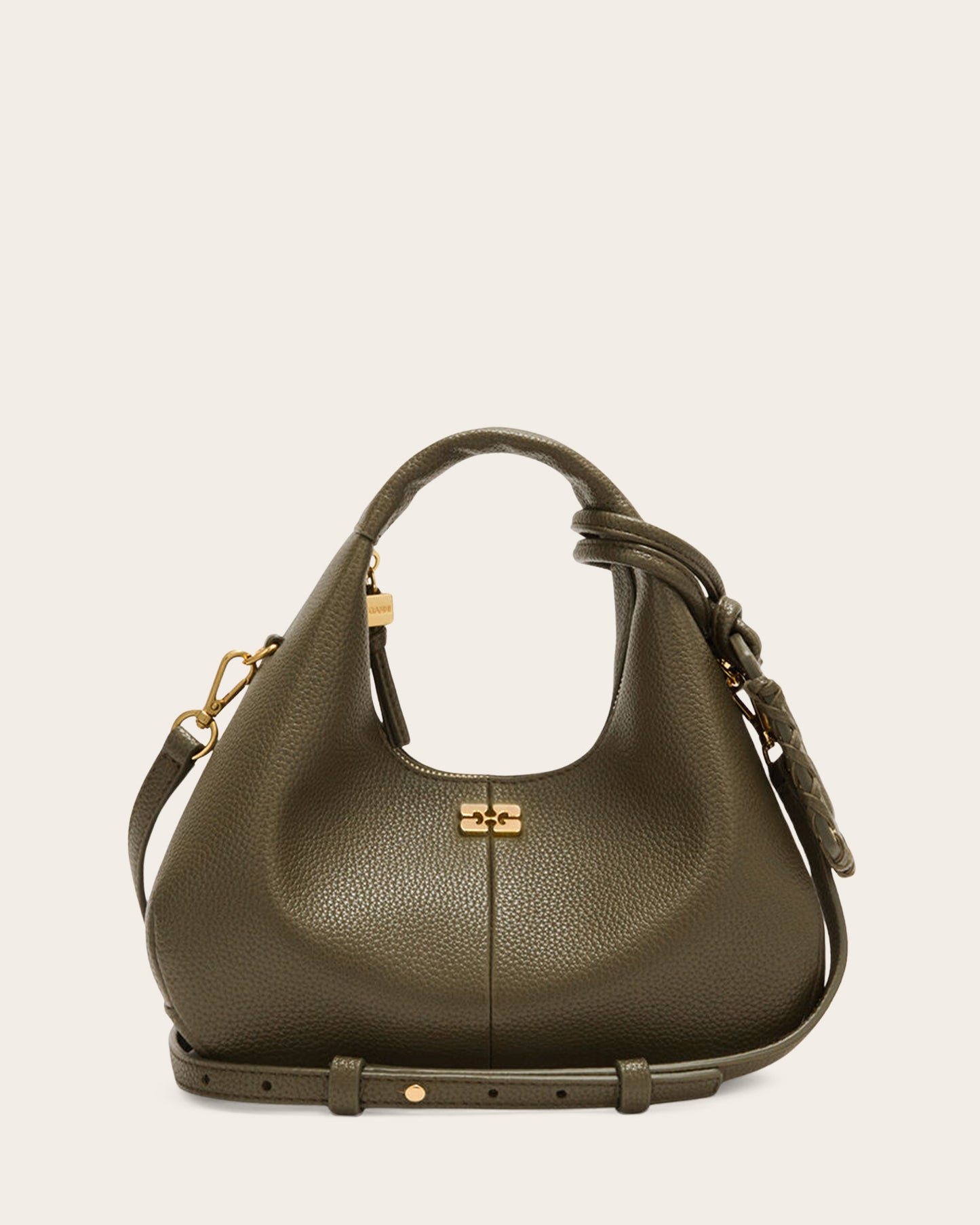 Mini Grained Hobo Bag