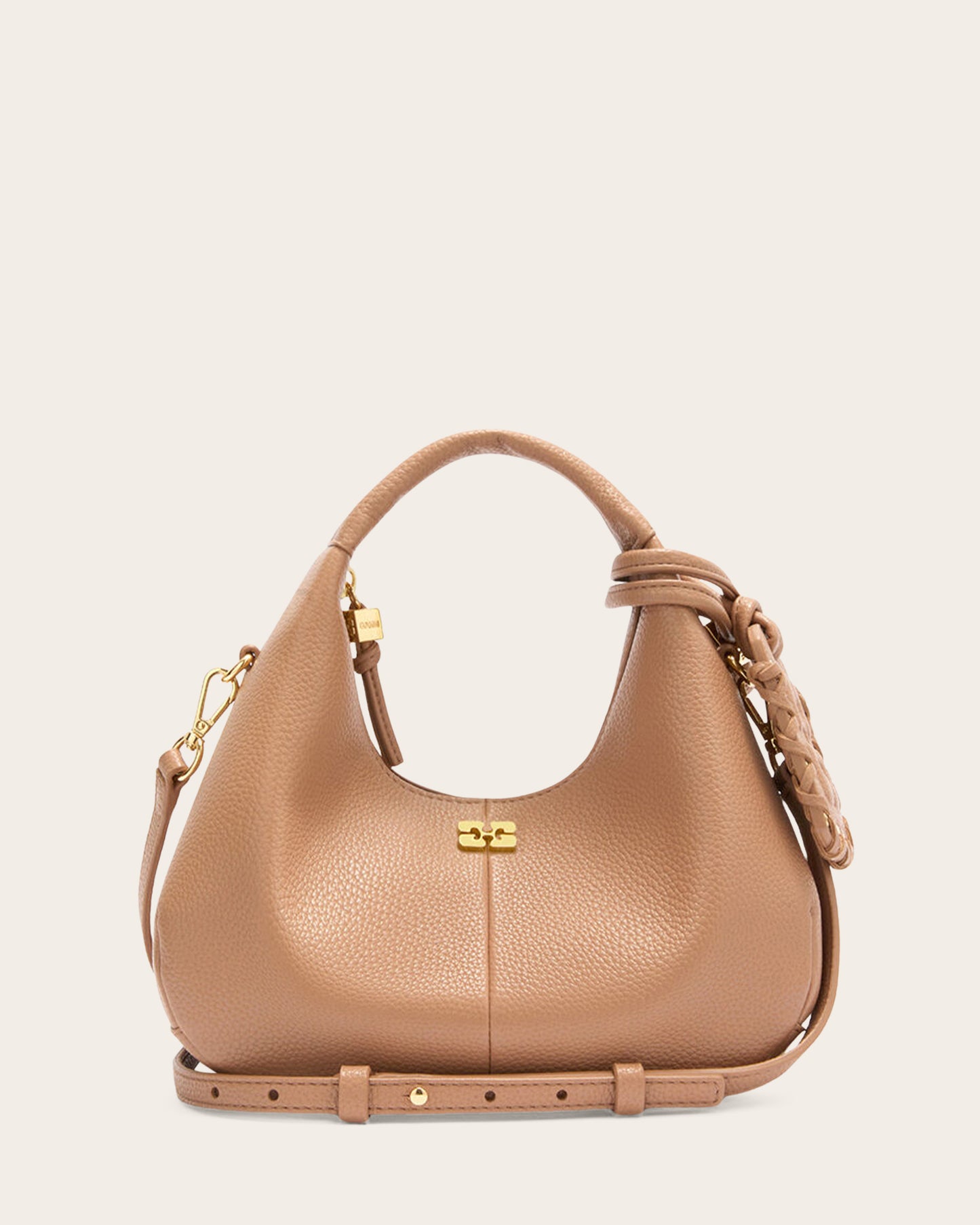 Mini Grained Hobo Bag