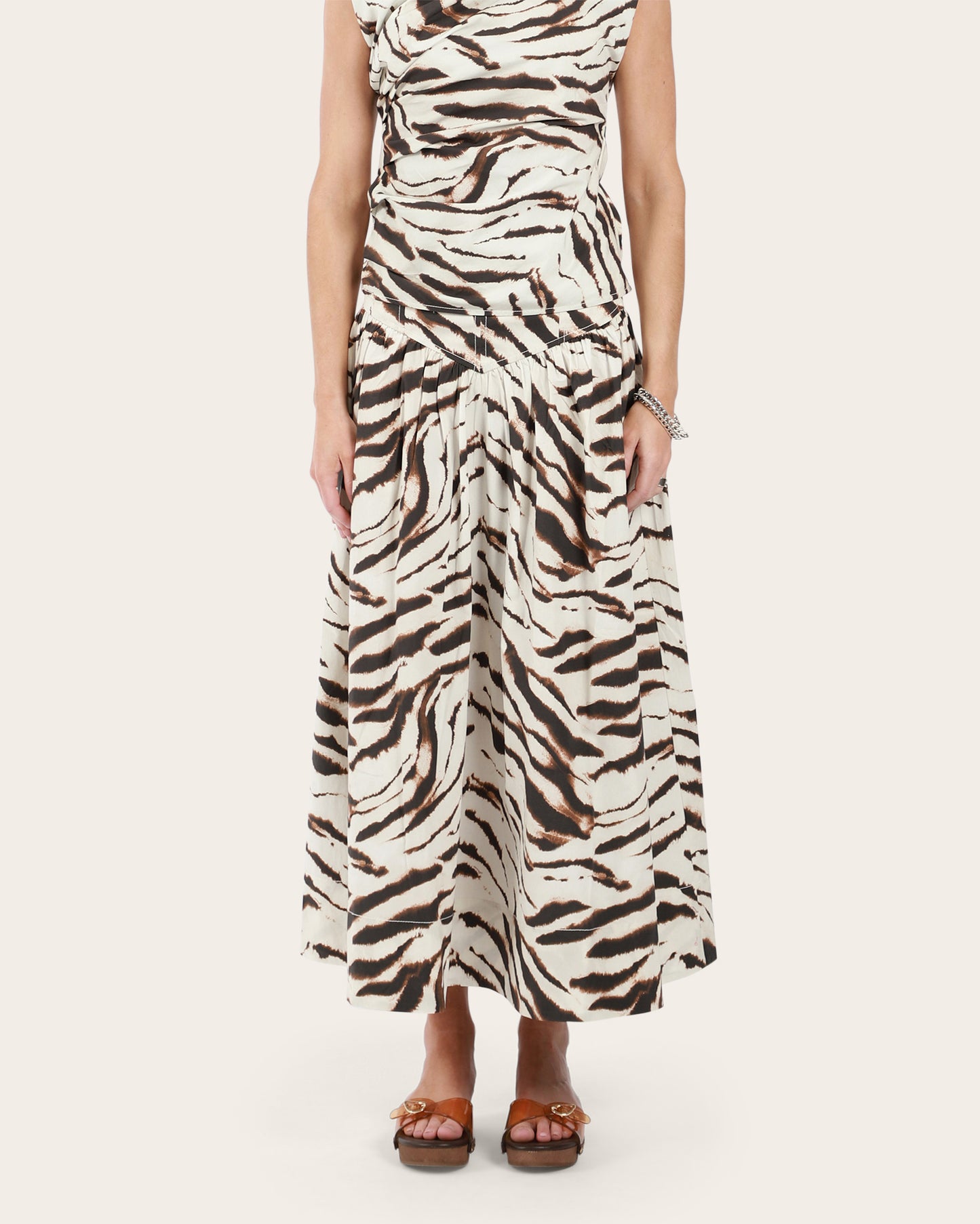 Printed Long Skirt