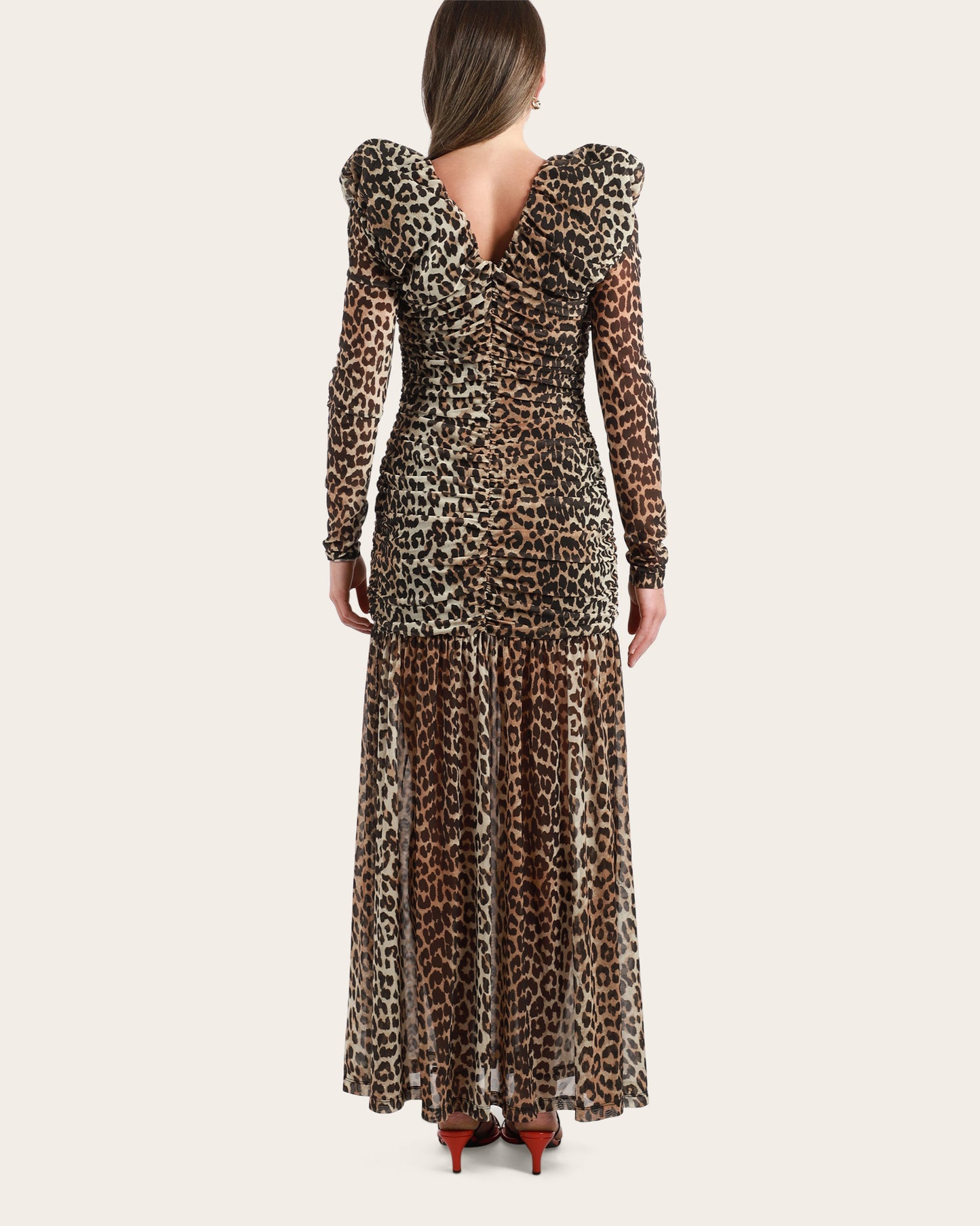 Printed Mesh Dress