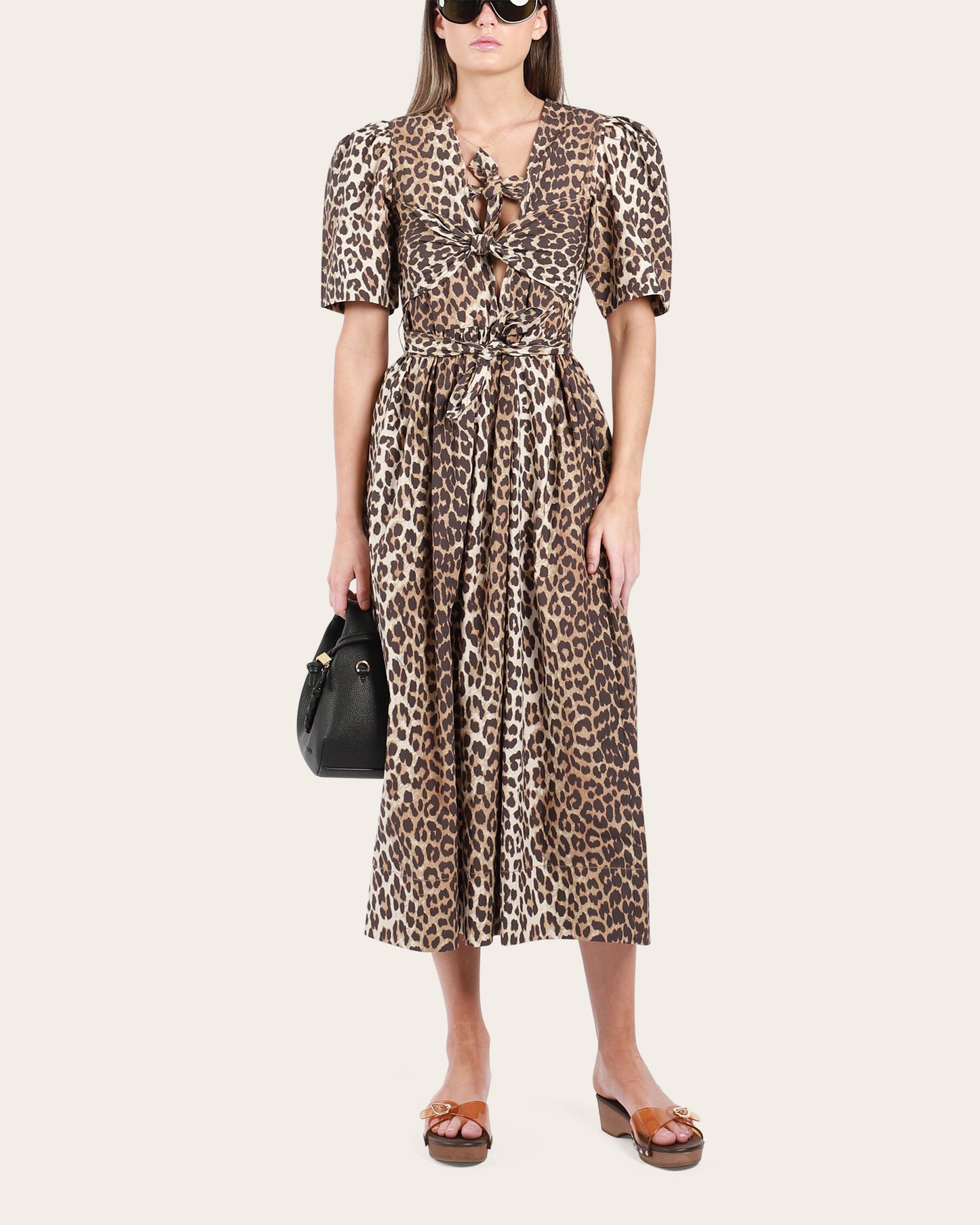 Printed Tie Strap Dress