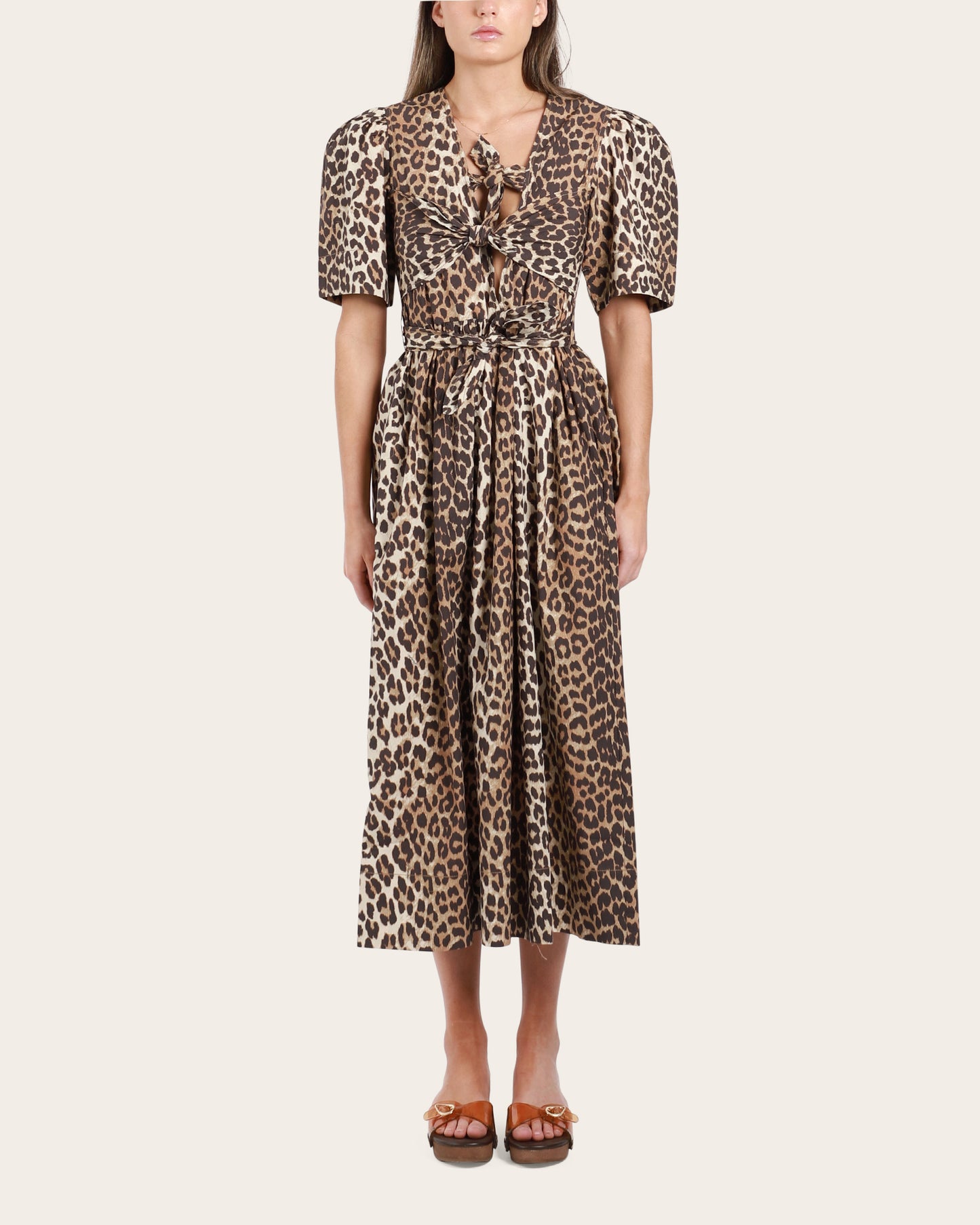 Printed Tie Strap Dress