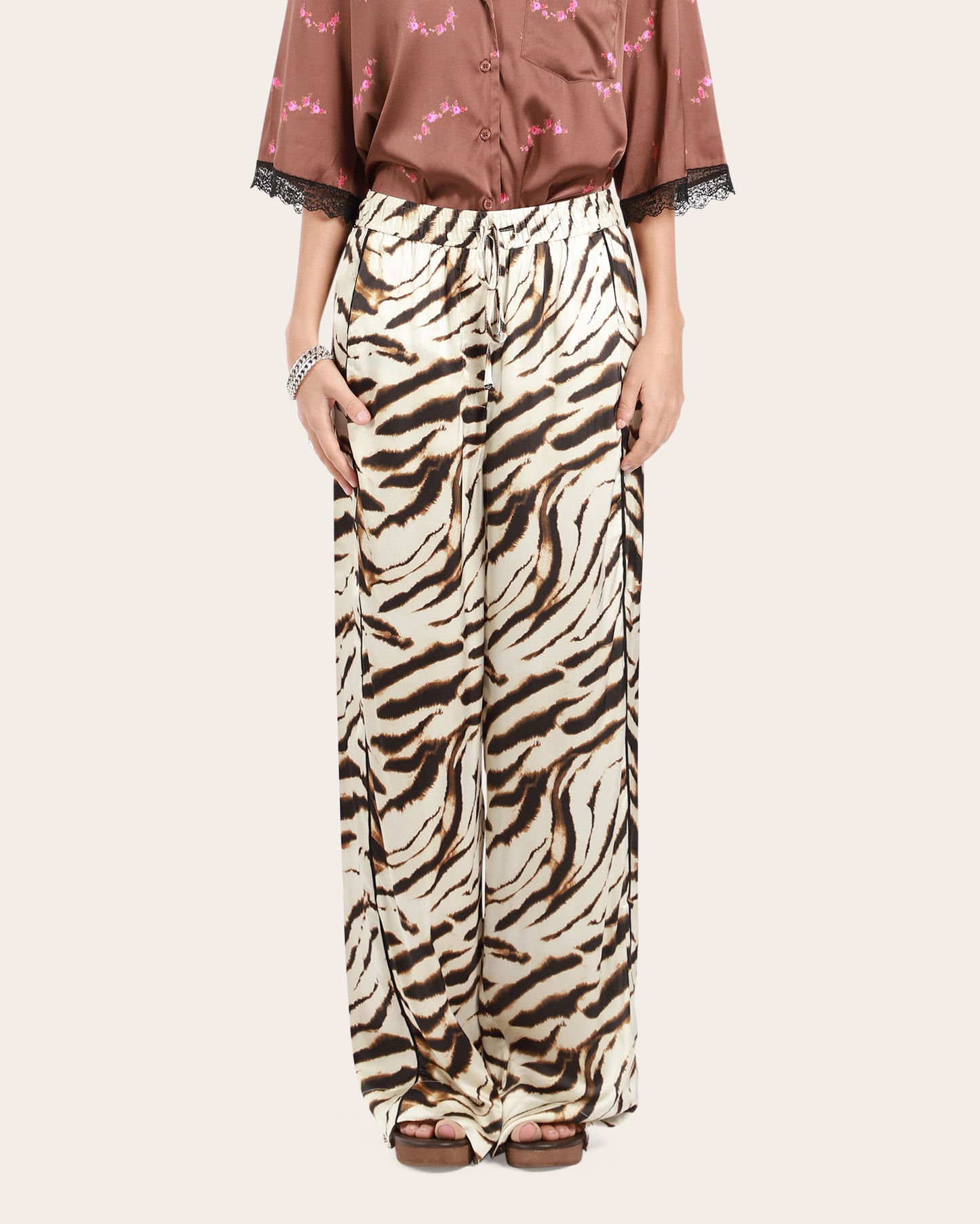 Satin Elasticated Pants