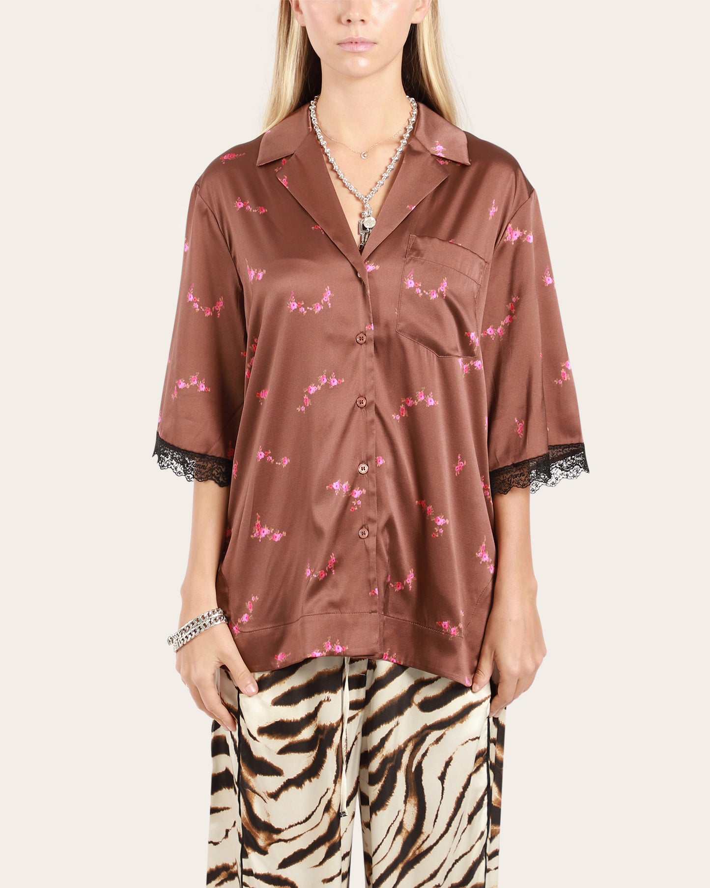 Silk Satin Bowling Shirt