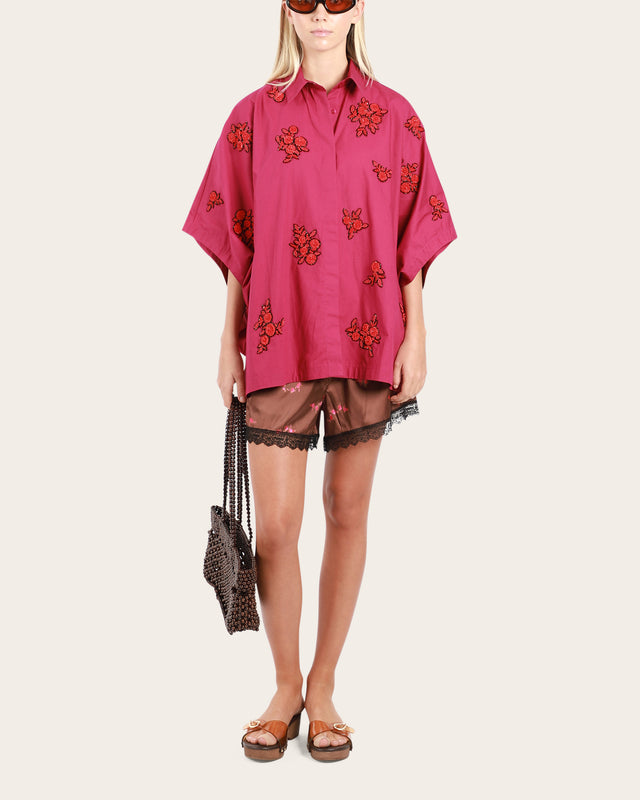 Silk Satin Lace Shorts