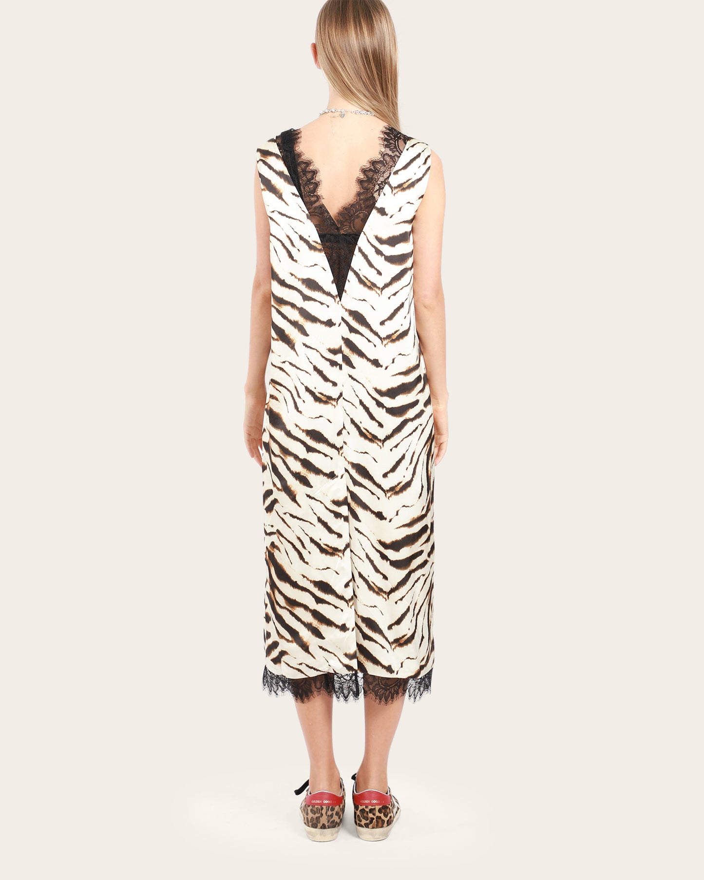 V-neck Midi Dress