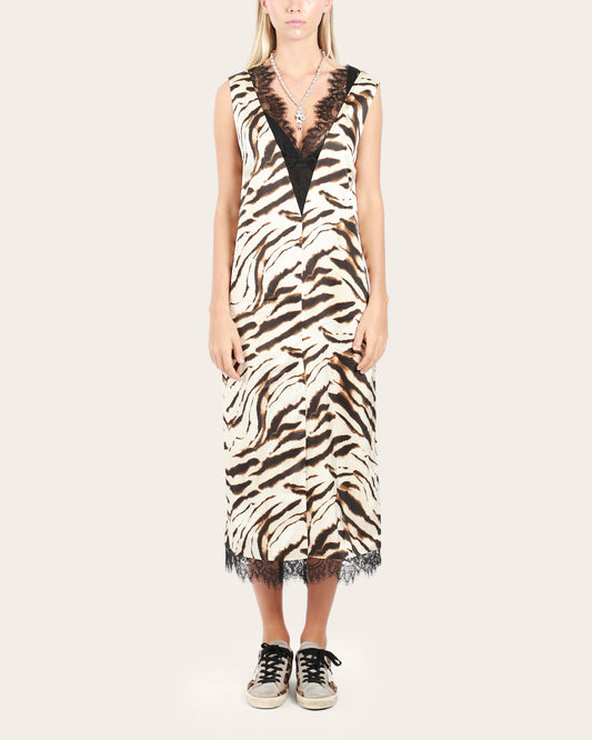 V-neck Midi Dress