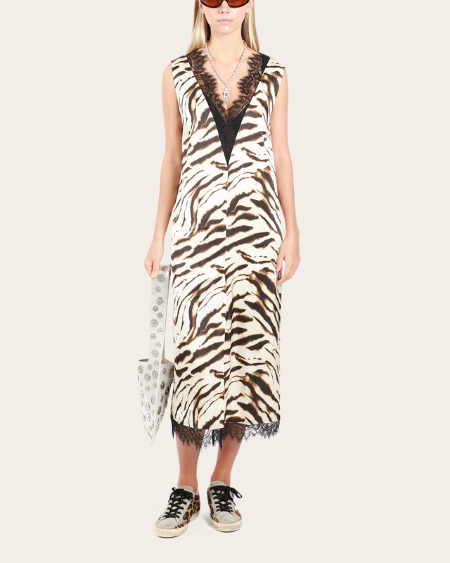 V-neck Midi Dress