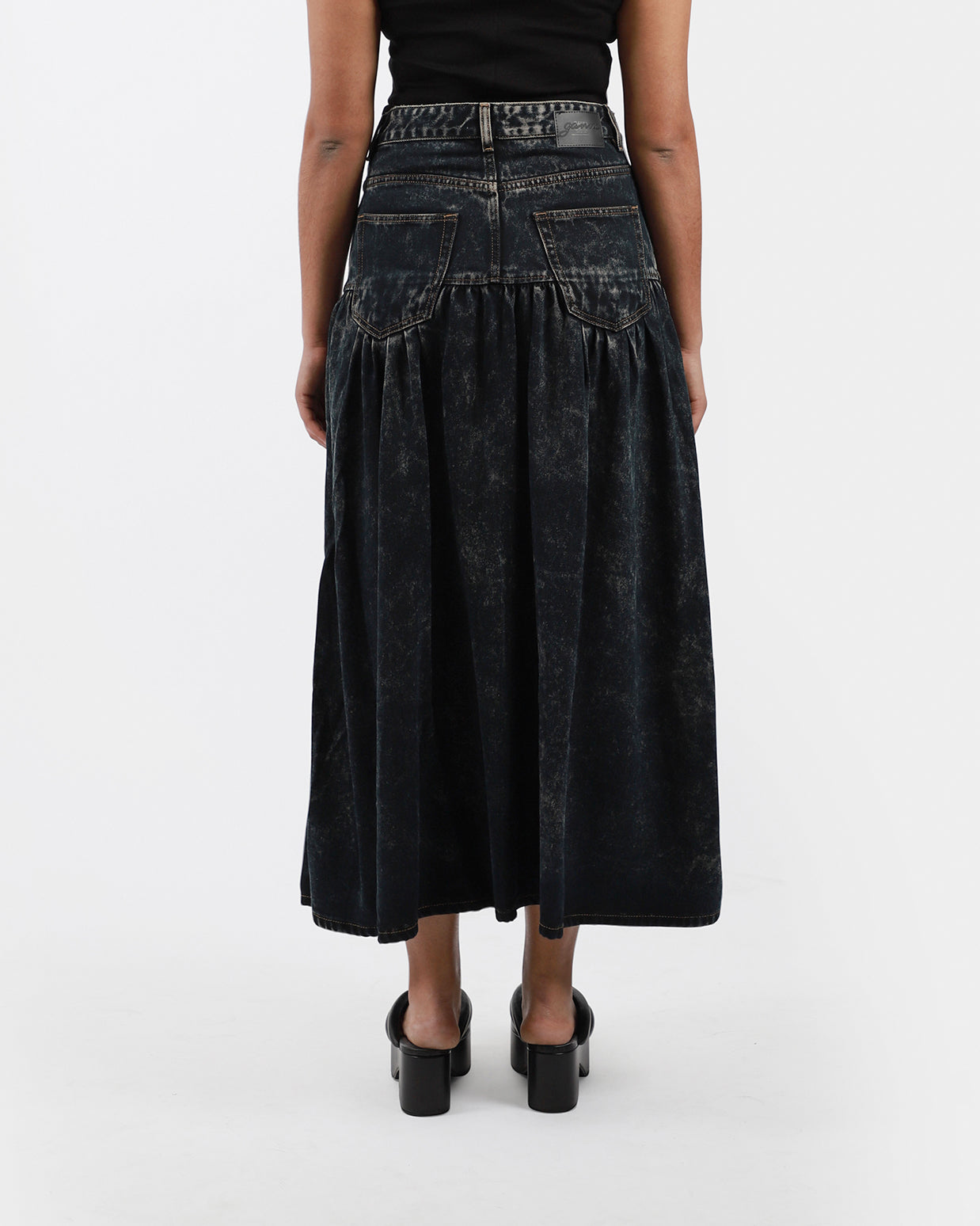 Denim Long Skirt