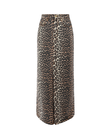 ganni-print-denim-maxi-slit-skirt-leopard