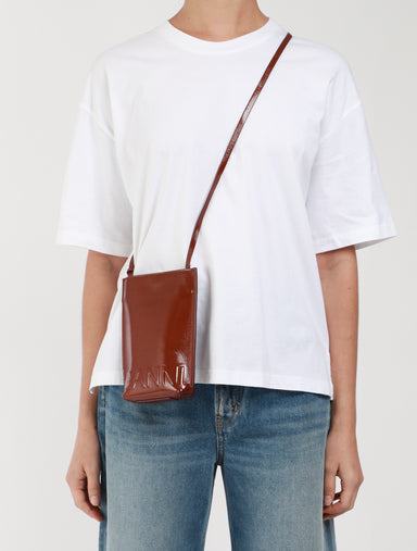 Hereu Luna Woven-panel Leather Cross-body Bag