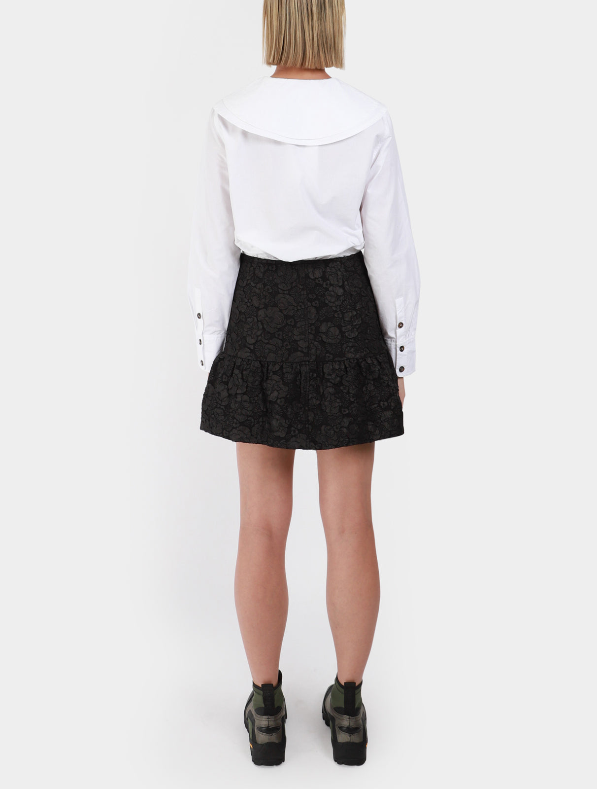 Stretch Jacquard Mini Skirt