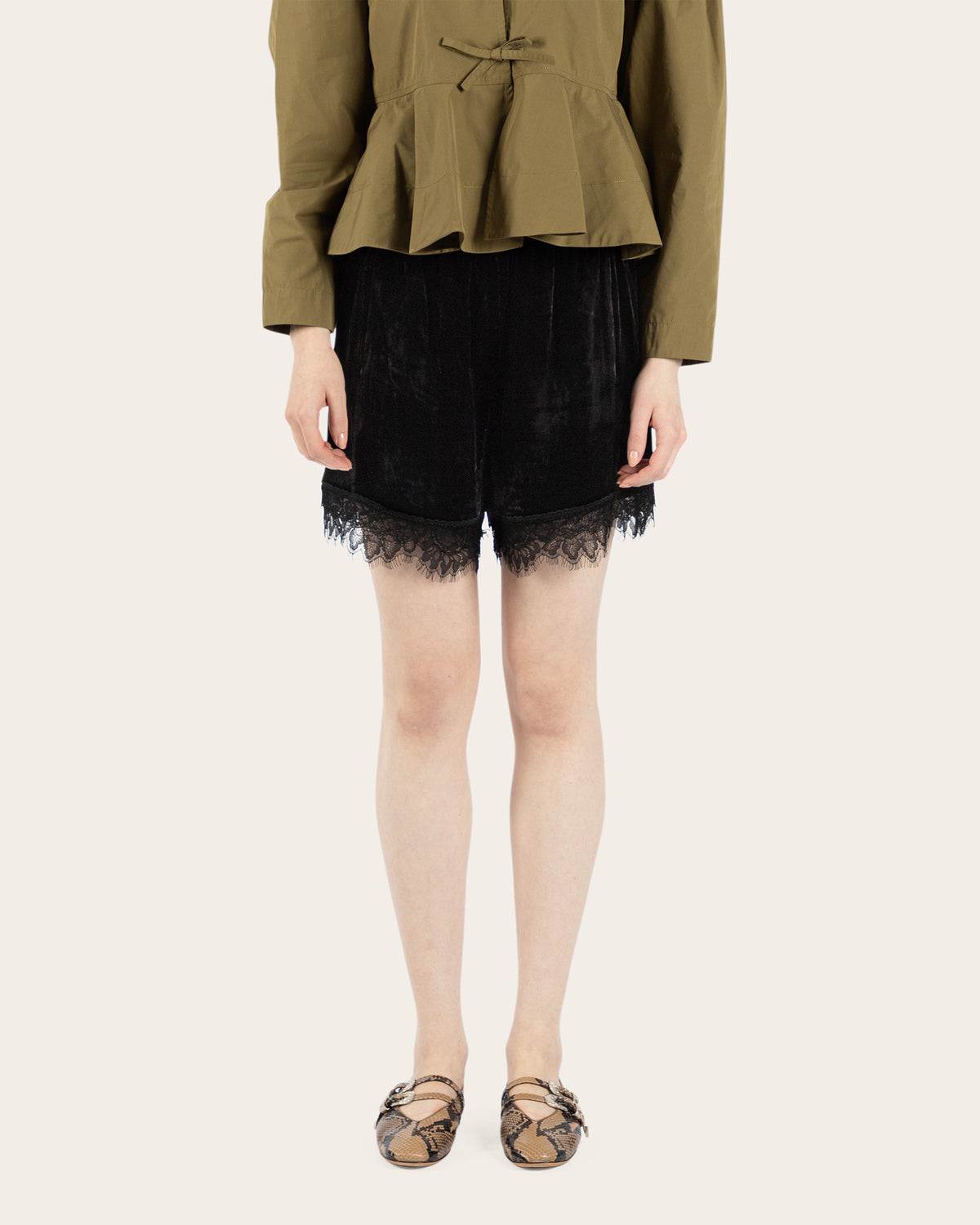 Velvet Lace Shorts