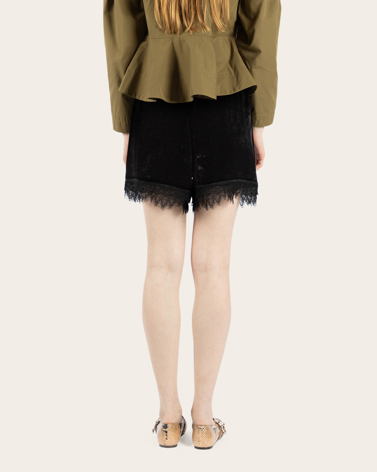Velvet Lace Shorts