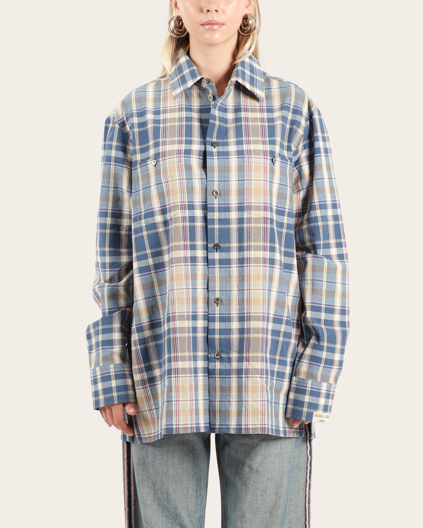 Check Patch Shirt