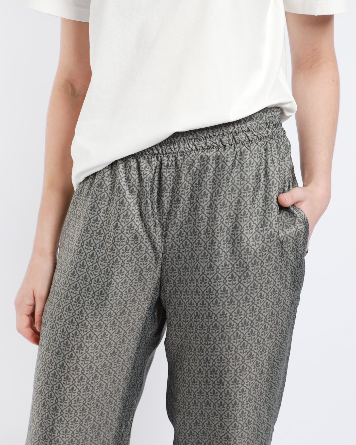 Journey Printed Silk Blend Pants