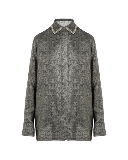 Journey Printed Silk Blend Shirt