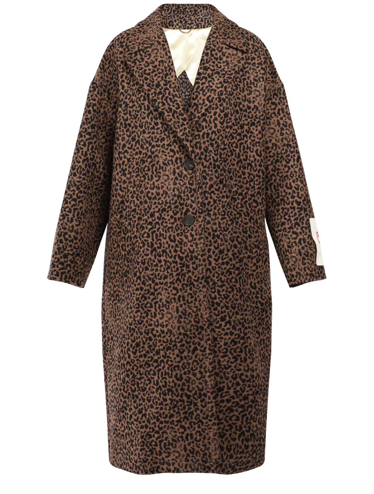 Bertina Leopard Wool Coat